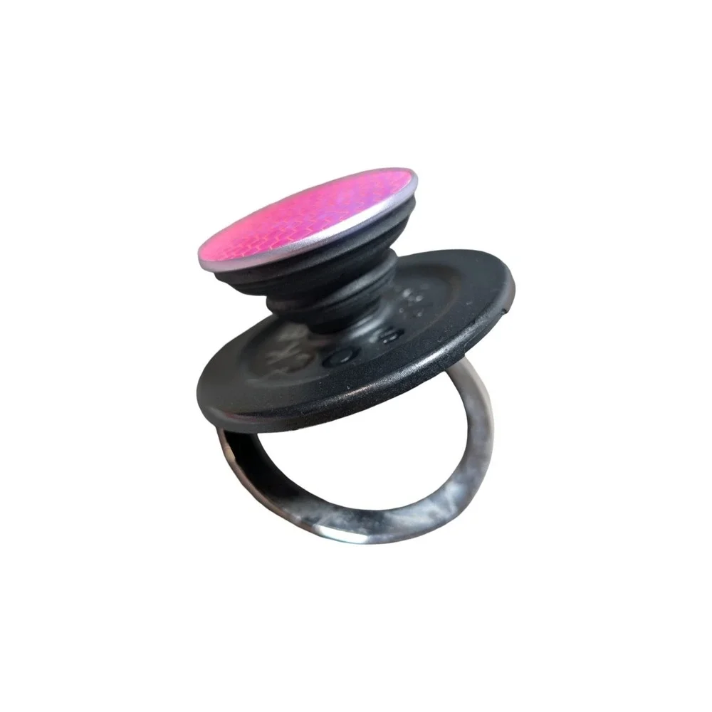 41-R PopSockets Kick-Out MagSafe Grip & Stand Ring Black/Iridescent Referb ⬇️